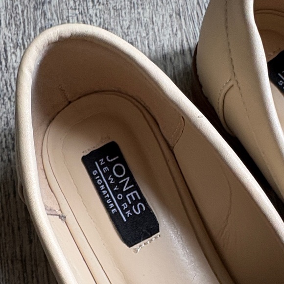 Jones New York Cream Leather Bit Loafers - Picture 2 of 10